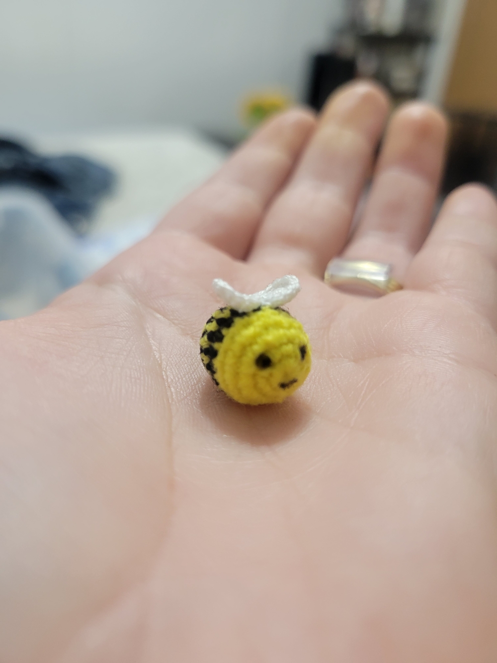 Micro Crochet Bumble Bee